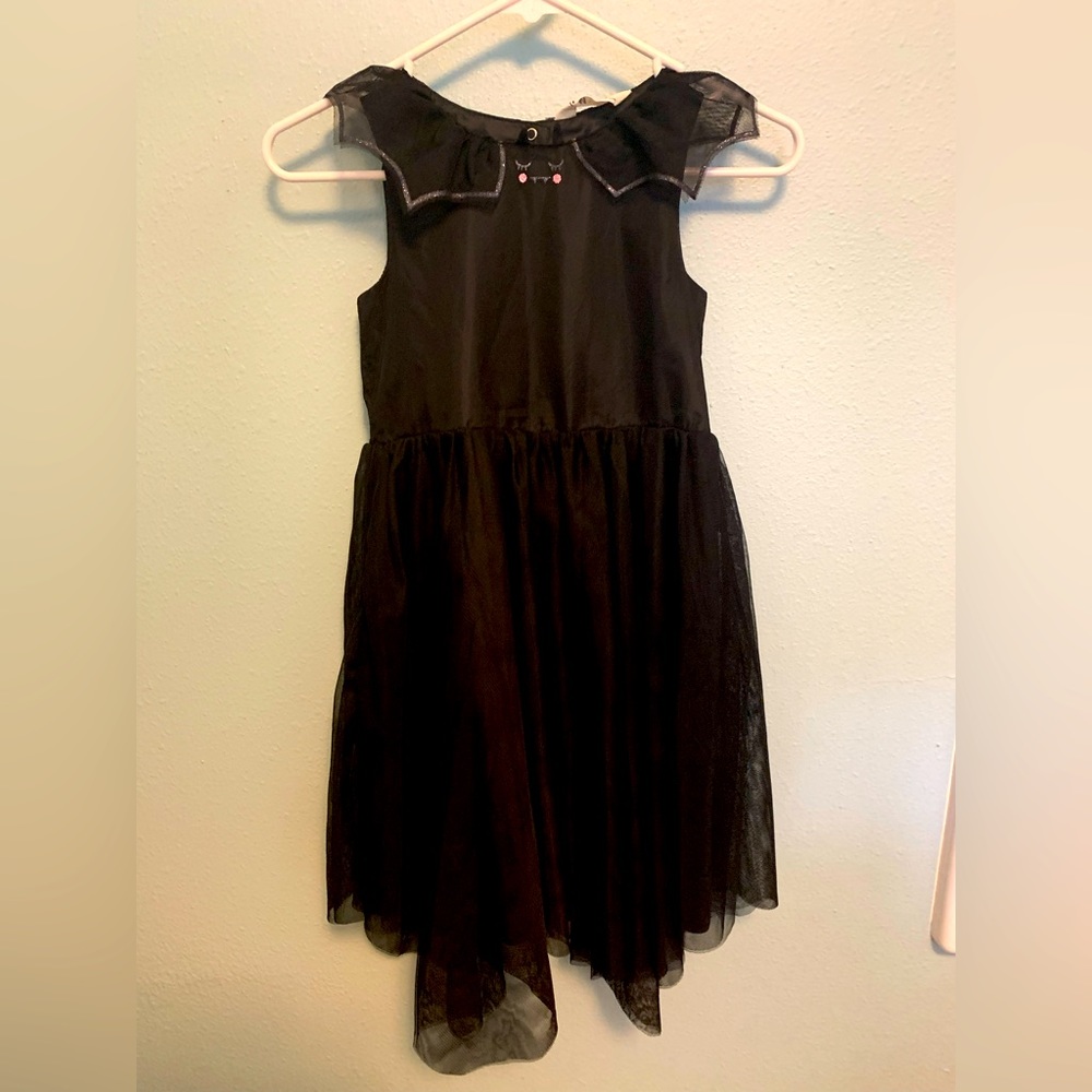 H&M Black Bat Dress 8-9Y